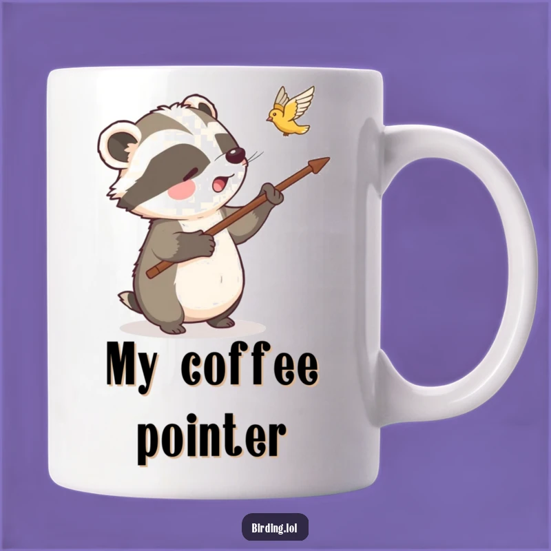 Funny Badger Mug - Observant Bird Watcher, Perfect Gift for Nature Lovers