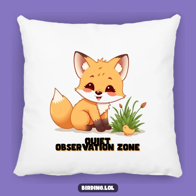 Funny Fox Cub Pillow: Cozy Nature Decor for Curious Homes