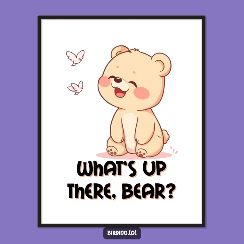 Free Printable Bear Cub Wall Art: Whimsical Downloadable Decor for Curious Minds