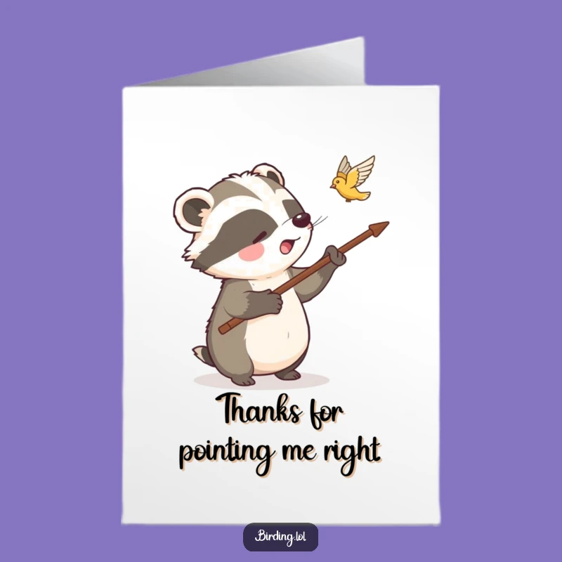 Free Printable Thank You Card: Badger Shares Discovery Funny Downloadable