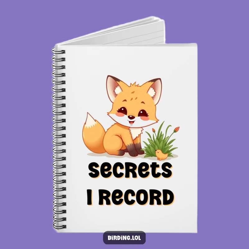 Funny Fox Cub Notebook: Jot Down Observations with Nature Style