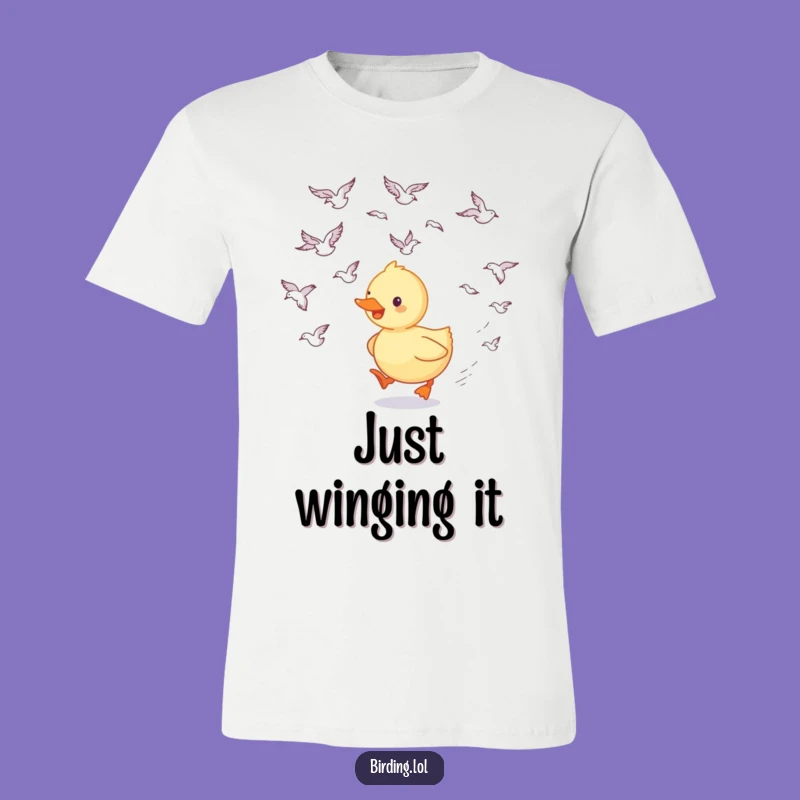 Funny Duckling T-Shirt - Follow the Flock, Hilarious Bird Lover Tee