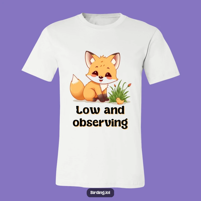 Funny Fox Cub Nature T-Shirt: Curious Observation Apparel for Explorers
