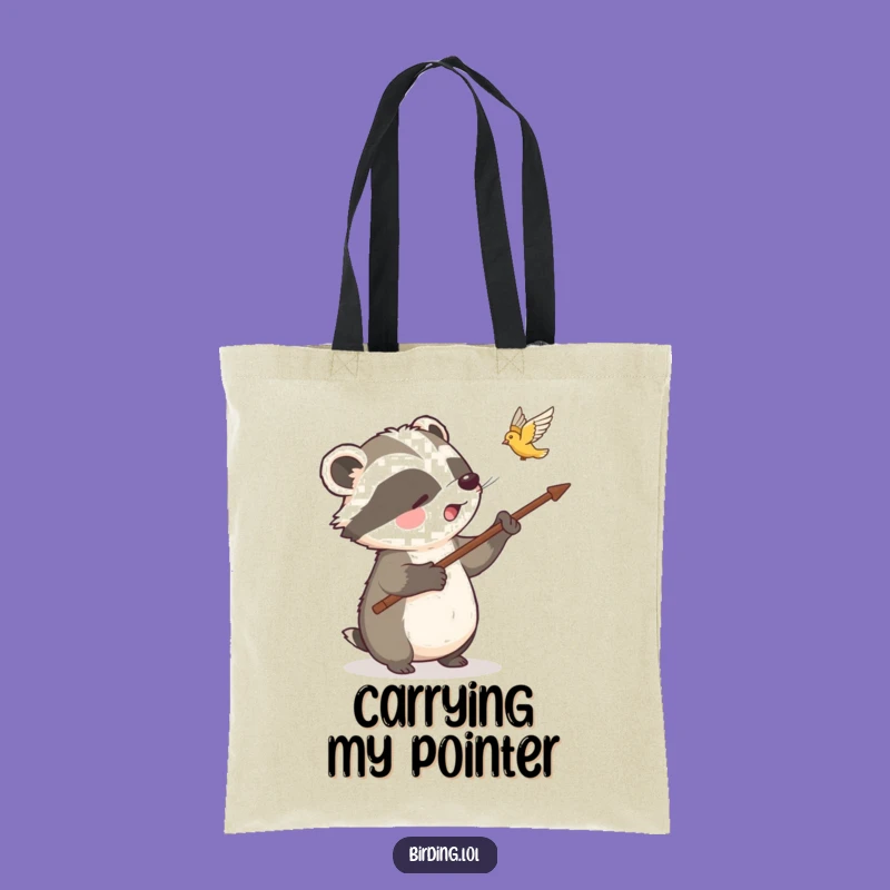 Funny Badger Tote Bag - Nature Explorer Accessory, Great Funny Gift
